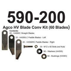 Redekop Straw Chopper, Blade Upgrade, CURRENT INVE To Fit Massey Ferguson® – New (Aftermarket)